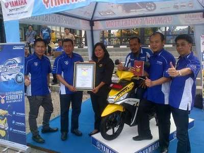 Ketahanan Mesin Yamaha Mio M3 125 Tercatat Sebagai Rekor MURI