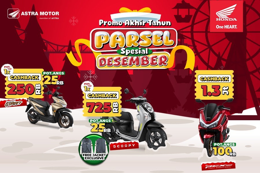 Tutup Tahun Lebih Meriah, Astra Motor Papua Hadirkan Promo "Parsel Spesial Desember" dengan Cashback Jutaan Rupiah.